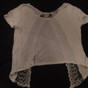 Charlotte Russe Medium Crop Top White